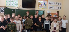  Открытый урок в  4 классе школы п.Варламово Сызранского района