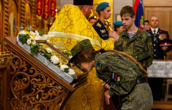 Присяга кадета-казака  в Сызранском районе Самарской области