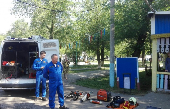 Представители поисково-спасательной службы Самарской области посетили кадет смены «Юные казаки» в ДООЦ «Волгаренок»