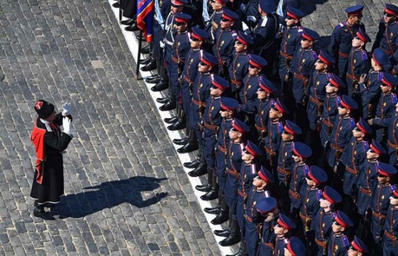 В параде, посвященном 75-летию Победы в Великой Отечественной войне, принял участие парадный расчет казаков Всероссийского казачьего общества