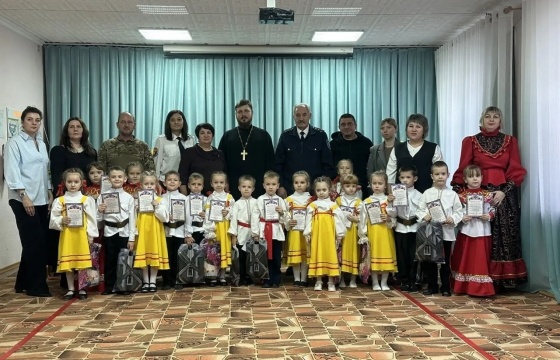 Торжественное посвящение дошколят в казачата в детском саду "Солнышко" с. Борское 