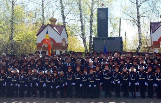 Казаки и кадеты казачьего  объединения «Клявлинское» приняли участие в мероприятиях, посвященных празднованию 77-й годовщины Победы в Великой Отечественной войне.