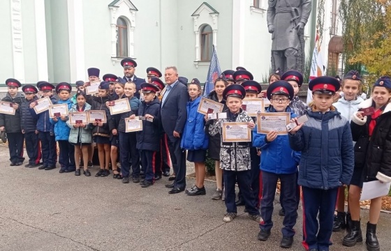 Принятие присяги учащихся кадетских казачьих классов в г.о. Тольятти