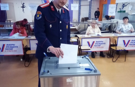 Казаки Самарского окружного казачьего общества продолжают выполнять свой гражданский долг на избирательных участках Самарской области