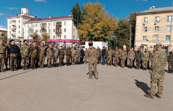 Отправка группы казаков-добровольцев в зону специальной военной операции.