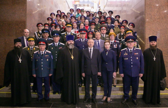 Слёт кадетский классов в Москве на Поклонной горе 