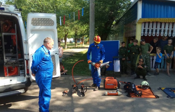 Представители поисково-спасательной службы Самарской области посетили кадет смены «Юные казаки» в ДООЦ «Волгаренок»