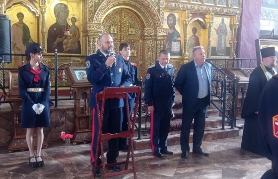 Принятие присяги учащихся кадетских казачьих классов в г.о. Тольятти