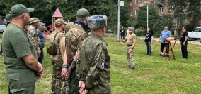 Отправка  очередной команды казаков-добровольцев в зону специальной военной операции. 