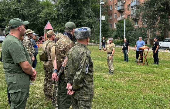 Отправка  очередной команды казаков-добровольцев в зону специальной военной операции. 
