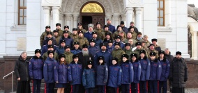 В День Героев Отечества самарские казаки почтили память героев.