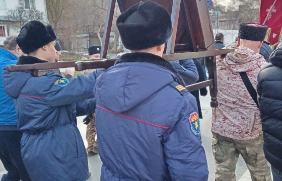  Казаки и кадеты ГБОУ "Самарский казачий кадетский корпус" стали частью крестного хода в честь военачальника ангельских небесных сил Архистратига Михаила